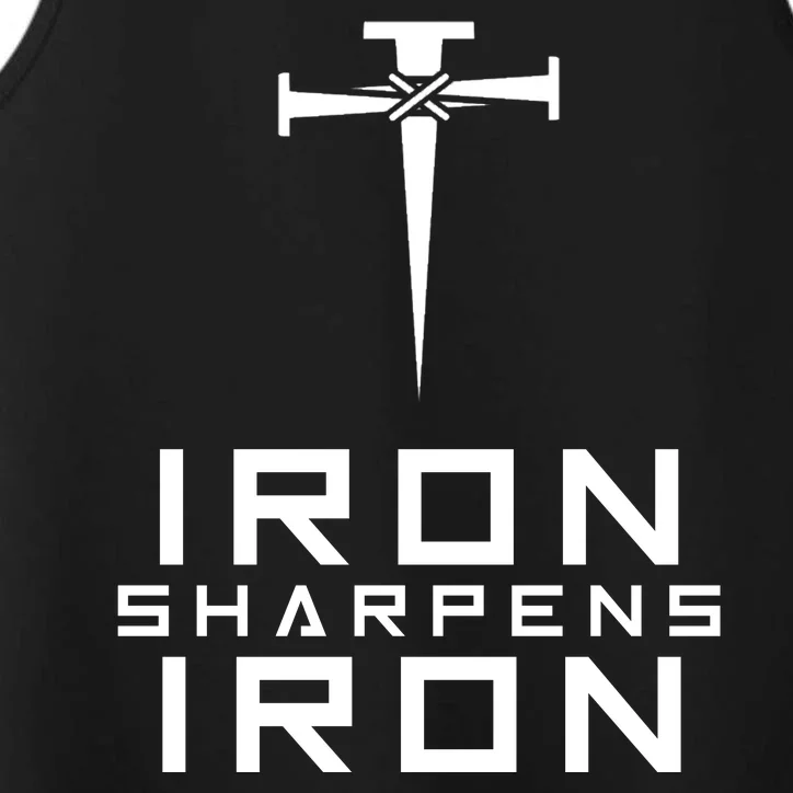 Iron Sharpens Iron Christian Faith Performance Tank