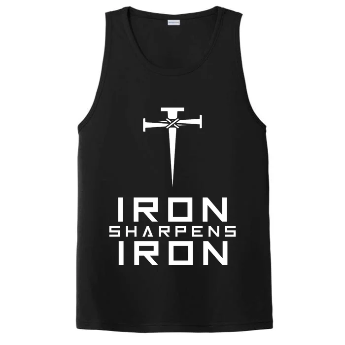 Iron Sharpens Iron Christian Faith Performance Tank