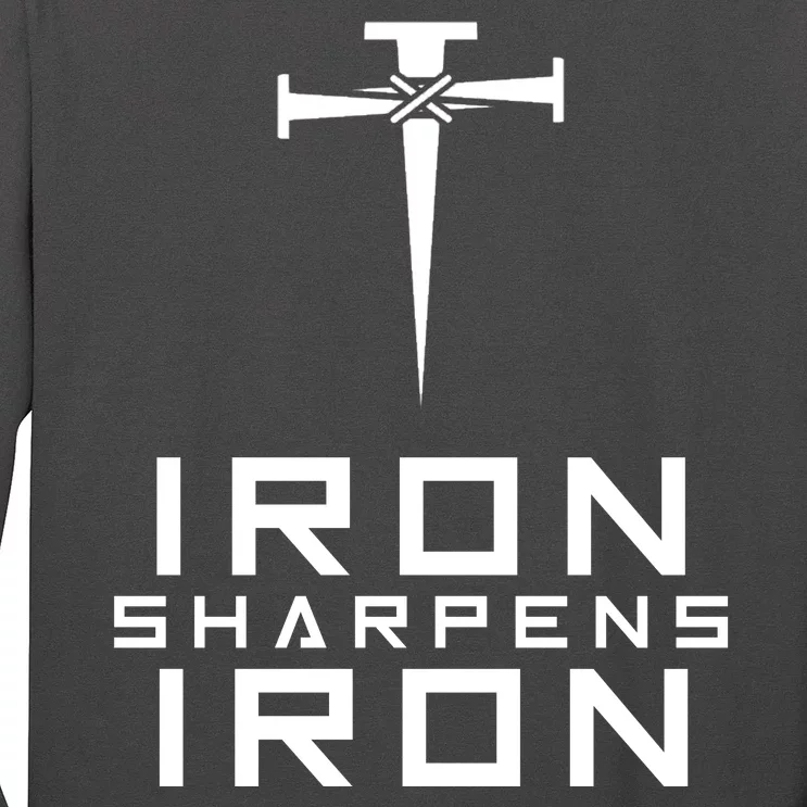 Iron Sharpens Iron Christian Faith Long Sleeve Shirt