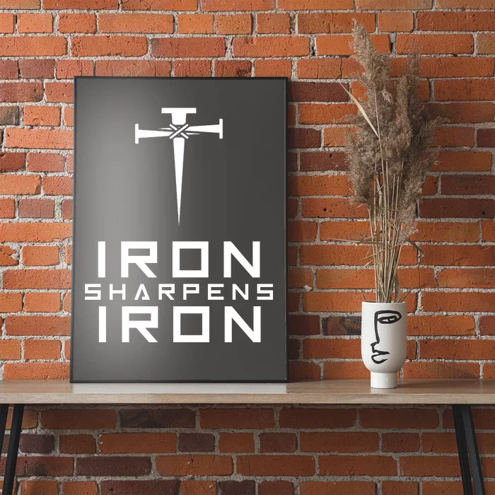 Iron Sharpens Iron Christian Faith Poster