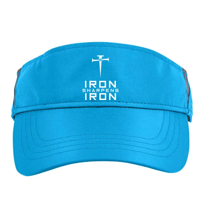 Iron Sharpens Iron Christian Faith Adult Drive Performance Visor