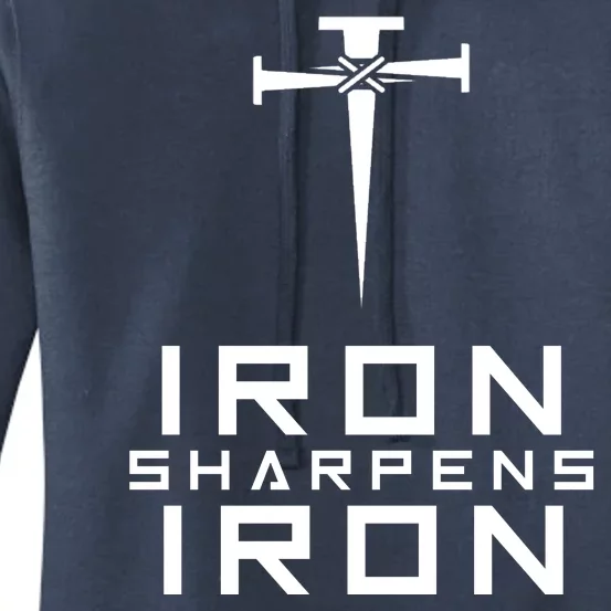 Iron Sharpens Iron Christian Faith Women's Pullover Hoodie