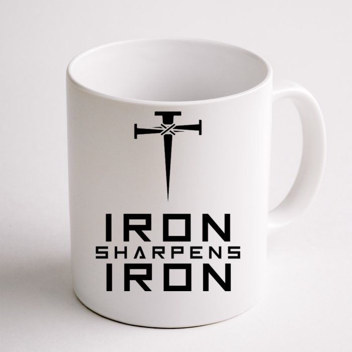 Iron Sharpens Iron Christian Faith Front & Back Coffee Mug