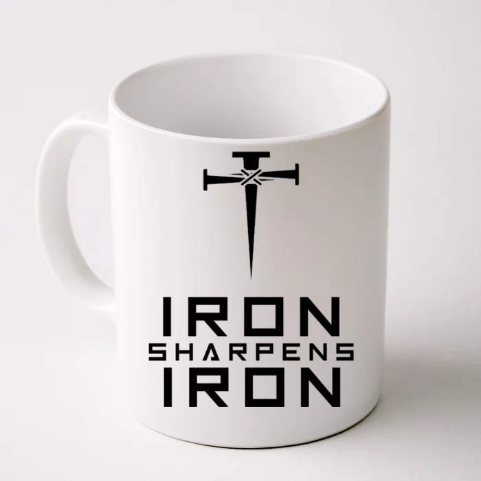 Iron Sharpens Iron Christian Faith Front & Back Coffee Mug