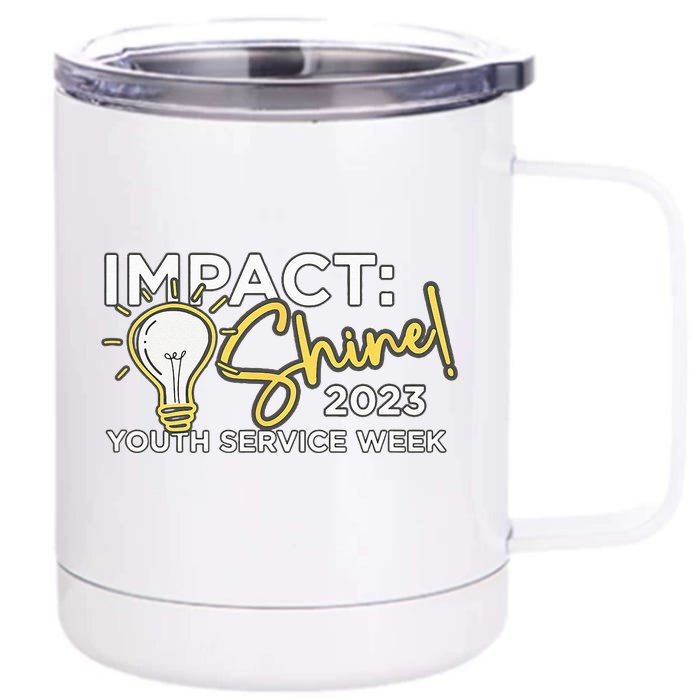 Impact Shine Front & Back 12oz Stainless Steel Tumbler Cup