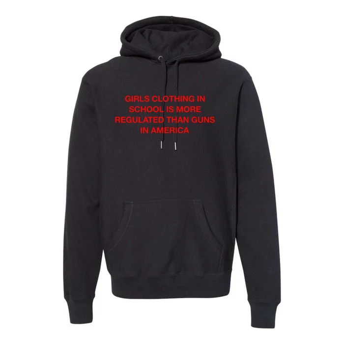 In School Is More Regulated Than Guns In America Premium Hoodie