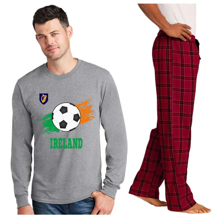 Ireland Soccer Irish Football Ireland Futbol Long Sleeve Pajama Set