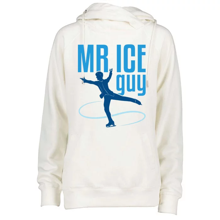 Ice Skater Womens Funnel Neck Pullover Hood