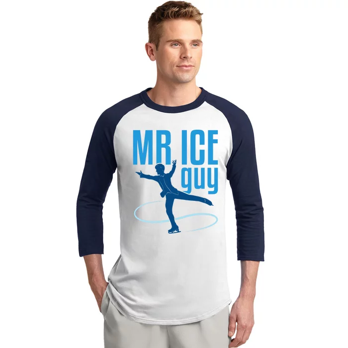 Ice Skater Baseball Sleeve Shirt