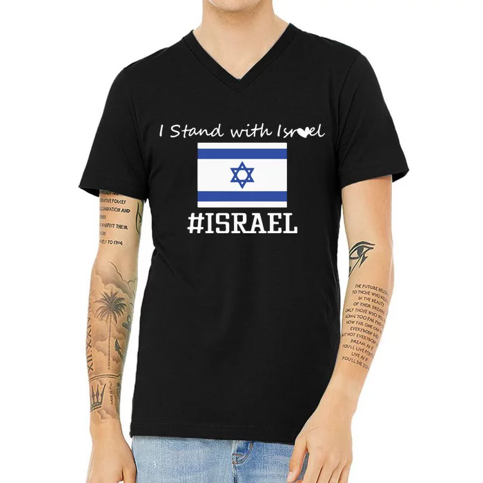 Israel Support Israel Stop War Support Israel No War Palestine V-Neck T-Shirt