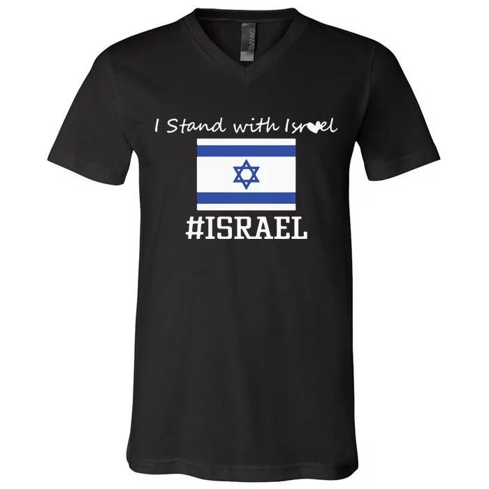 Israel Support Israel Stop War Support Israel No War Palestine V-Neck T-Shirt