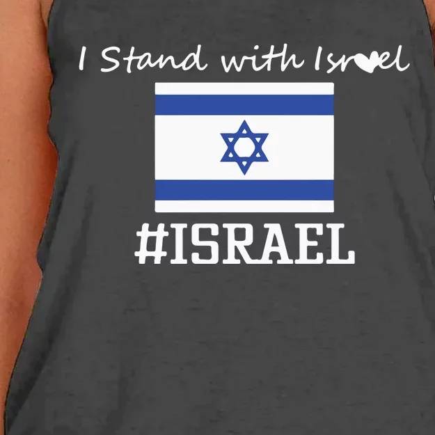 Israel Support Israel Stop War Support Israel No War Palestine Women's Knotted Racerback Tank