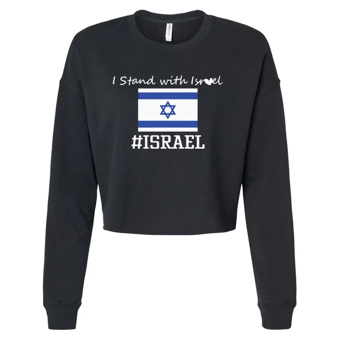 Israel Support Israel Stop War Support Israel No War Palestine Cropped Pullover Crew