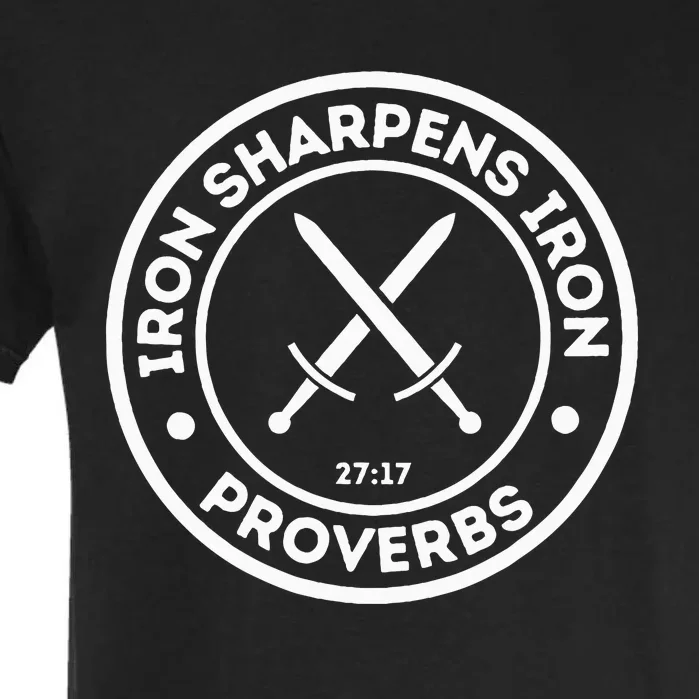 Iron Sharpens Iron Christian Garment-Dyed Heavyweight T-Shirt