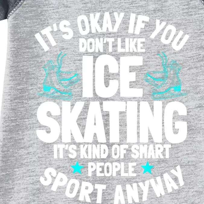 Ice Skating Ice Skates Figure Skater Skating Sport Infant Baby Jersey Bodysuit