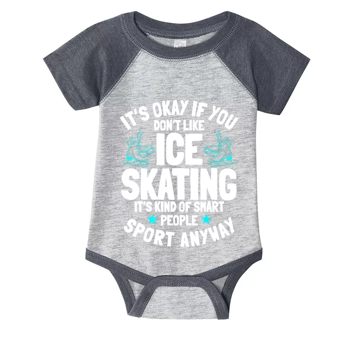 Ice Skating Ice Skates Figure Skater Skating Sport Infant Baby Jersey Bodysuit