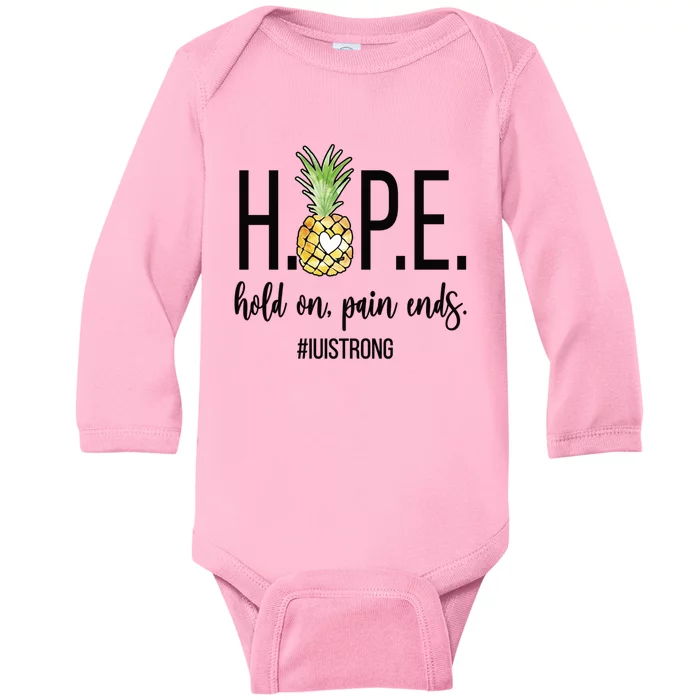 Iui Strong Iui Mom Intrauterine Insemination Mama Gift Baby Long Sleeve Bodysuit