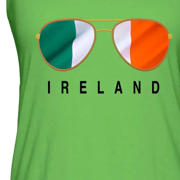 Ireland Sunglasses Ireland Flag Irish Cute Gift Ladies Essential Flowy Tank