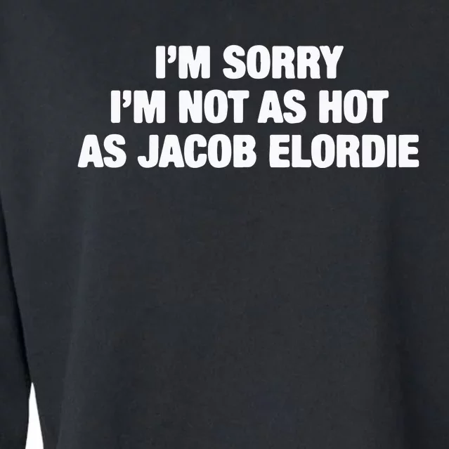 I’M Sorry I’M Not As Hot As Jacob Elordie Cropped Pullover Crew