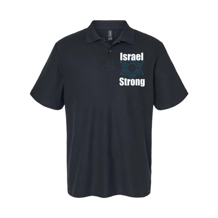 Israel Strong I Stand With Israel Usa Israeli Flag Support Softstyle Adult Sport Polo