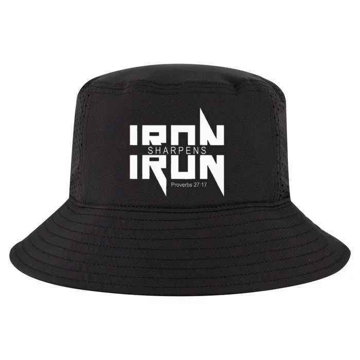 Iron Sharpens Iron Bible Jesus Faith Religious Christian Cool Comfort Performance Bucket Hat