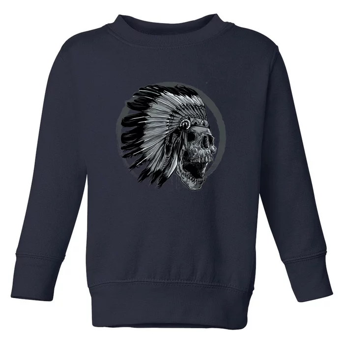 Indian Skull Toddler Sweatshirt