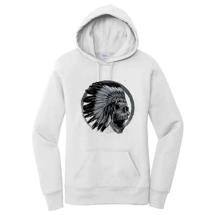 Indian Skull Women's Pullover Hoodie