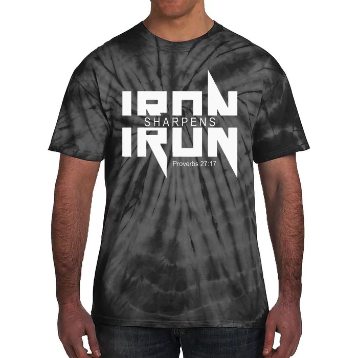 Iron Sharpens Iron Bible Jesus Faith Religious Christian Tie-Dye T-Shirt