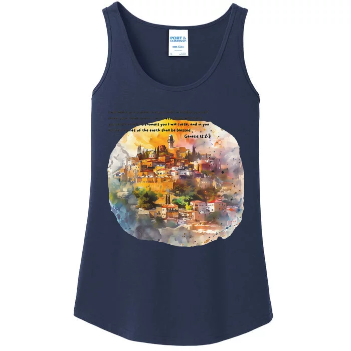 Israel Skyline Ladies Essential Tank