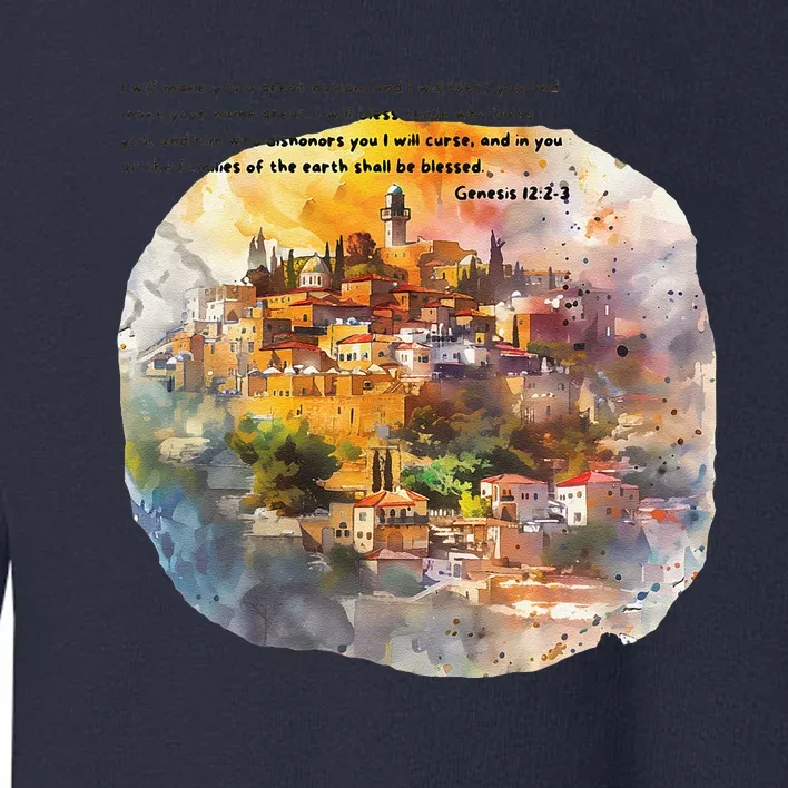 Israel Skyline Toddler Sweatshirt