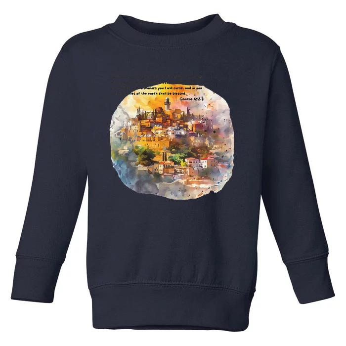 Israel Skyline Toddler Sweatshirt