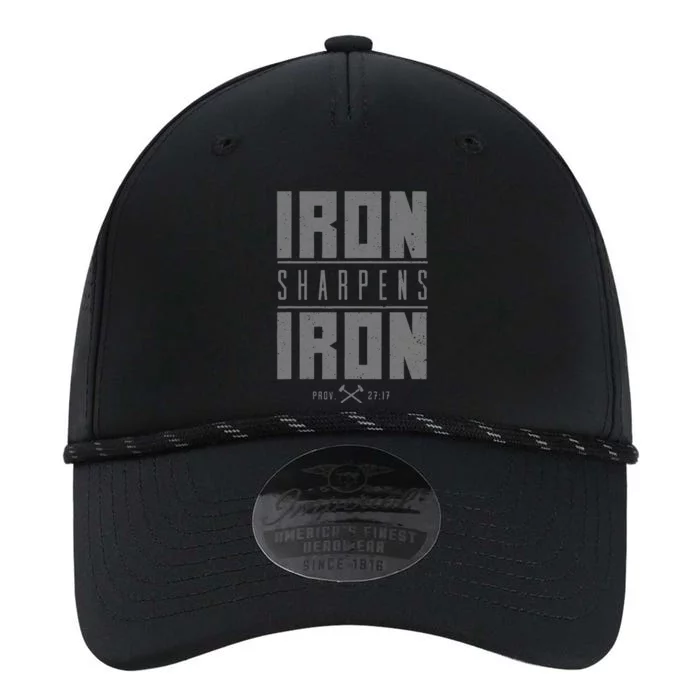 Iron Sharpens Iron Christian Bible Scripture Gym Workout Performance The Dyno Cap