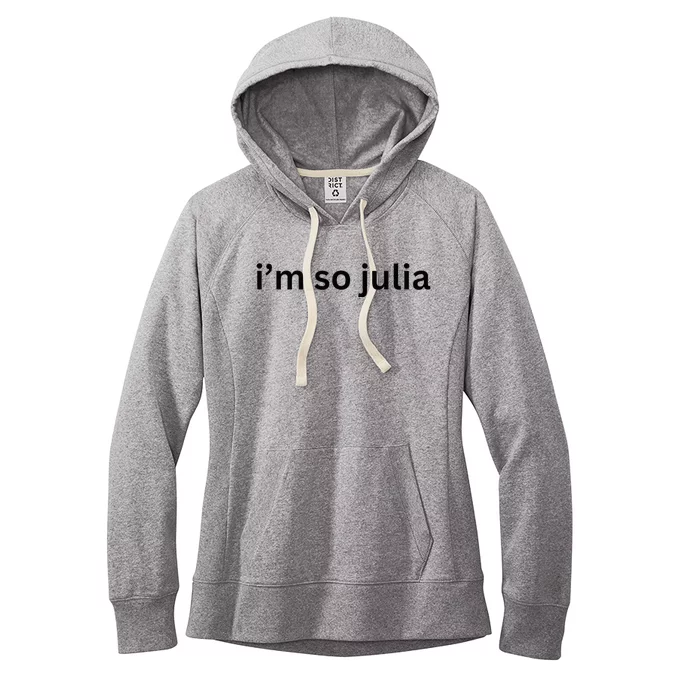 IM So Julia Green Design Funny IM So Julia Meme 2024 Women's Fleece Hoodie