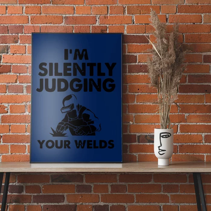 I'm Silently Judging Your Wels Welder Craftsmen Job Hobby VNeck Poster