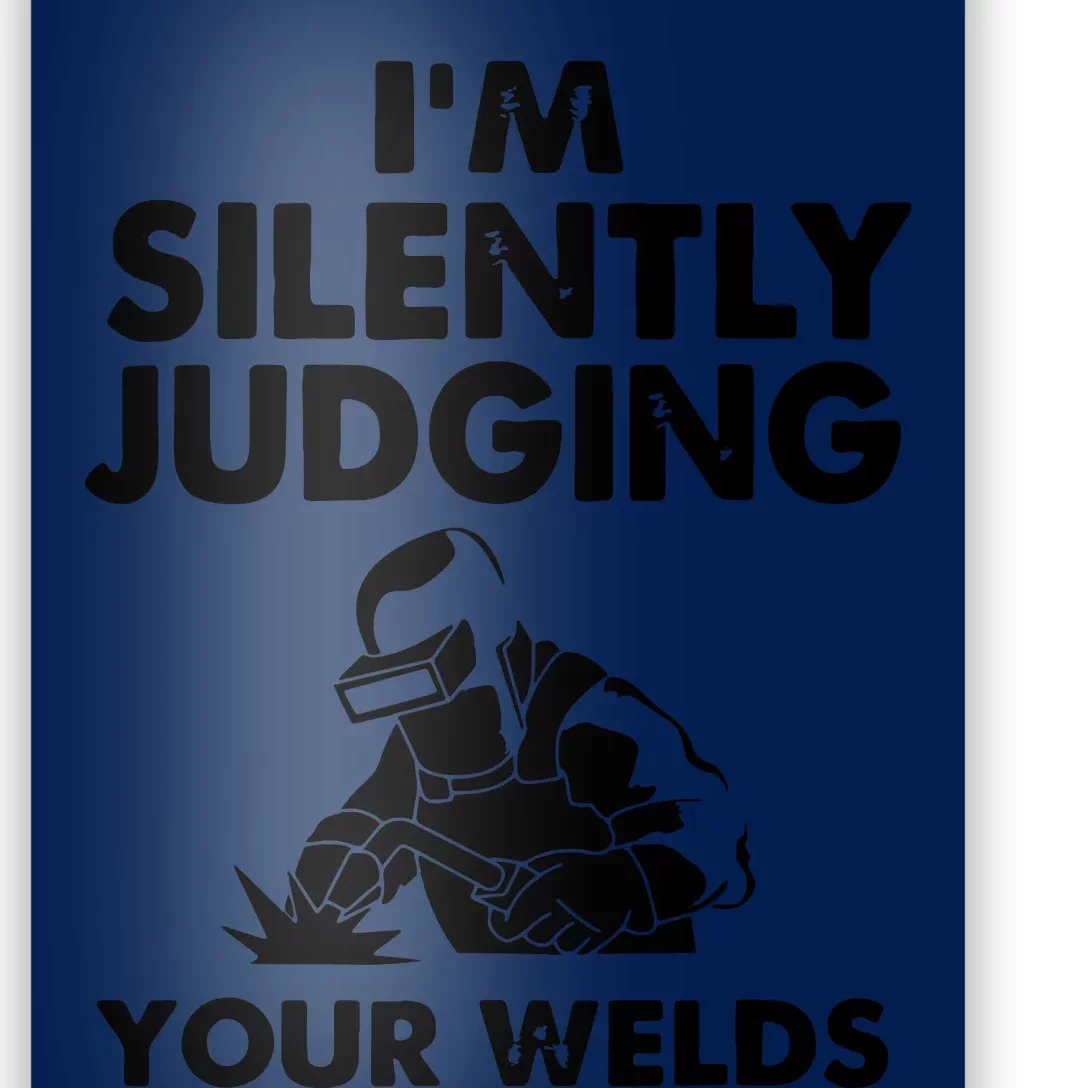 I'm Silently Judging Your Wels Welder Craftsmen Job Hobby VNeck Poster