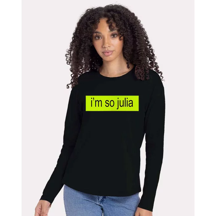 IM So Julia Womens Cotton Relaxed Long Sleeve T-Shirt