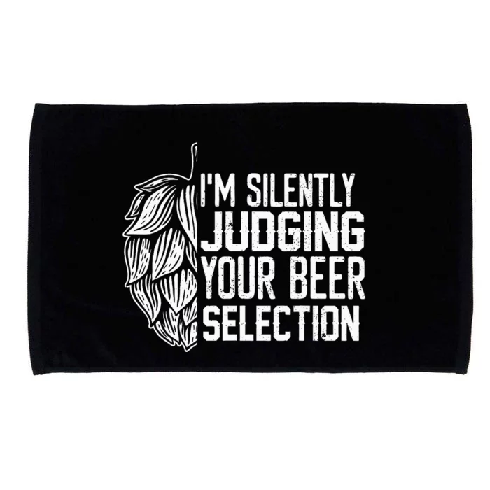 IM Silently Judging Your Beer Selection Microfiber Hand Towel