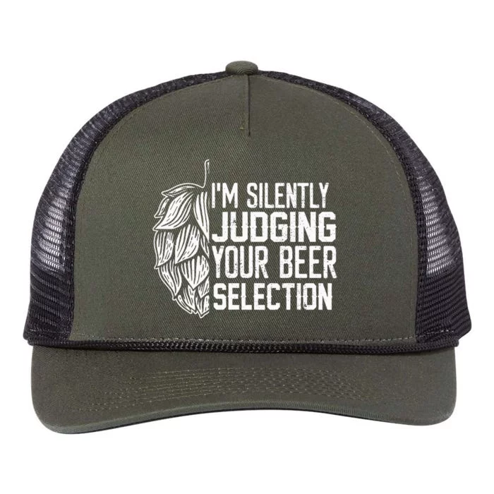 IM Silently Judging Your Beer Selection Retro Rope Trucker Hat Cap