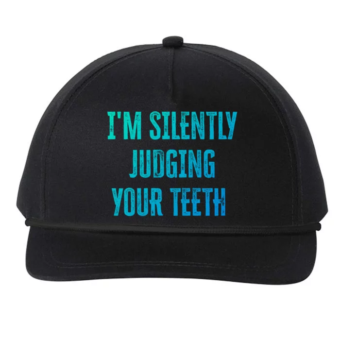 IM Silently Judging Your Th Meaningful Gift Snapback Five-Panel Rope Hat