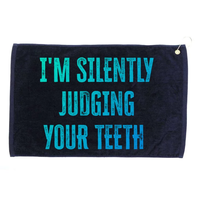 IM Silently Judging Your Th Meaningful Gift Grommeted Golf Towel