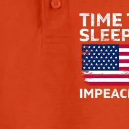 Impeach Sleepy Joe Biden Pro American Anti Biden Usa Flag Gift Dry Zone Grid Performance Polo