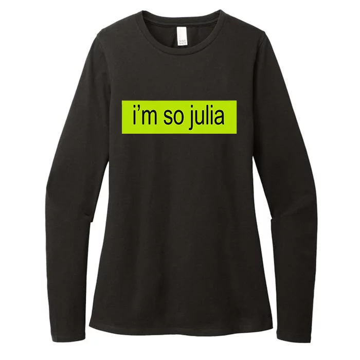 IM So Julia Brat Womens CVC Long Sleeve Shirt