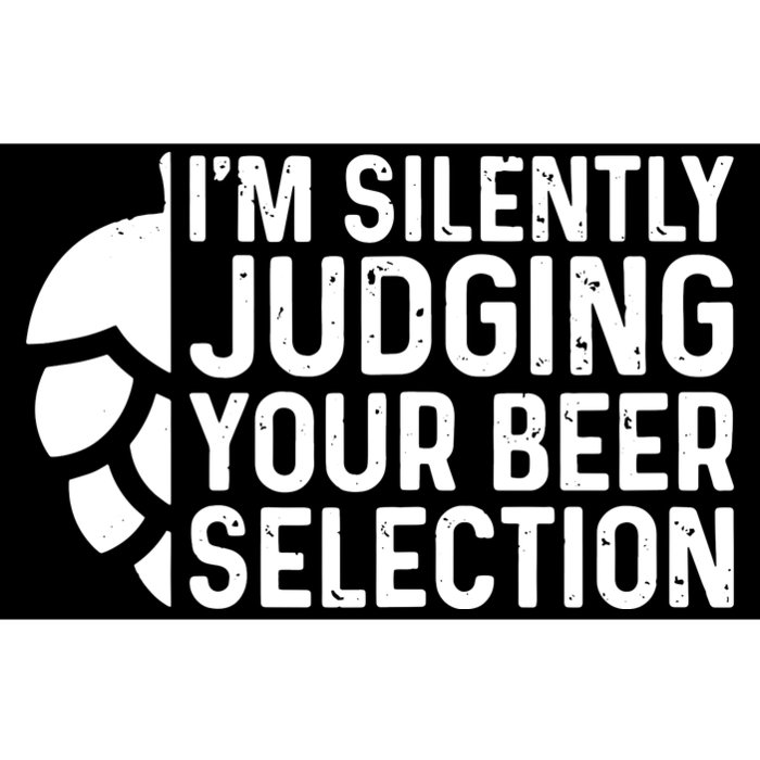 I'm Silently Judging Your Beer Selection Hops Snob Bumper Sticker