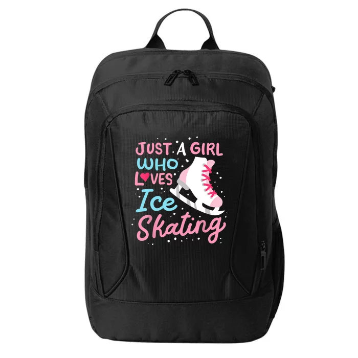 Ice Skating Just A Girl Who Loves Ice Skating City Backpack