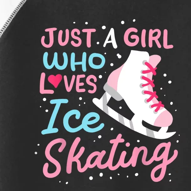 Ice Skating Just A Girl Who Loves Ice Skating Toddler Fine Jersey T-Shirt