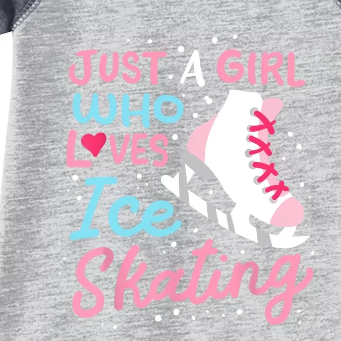 Ice Skating Just A Girl Who Loves Ice Skating Infant Baby Jersey Bodysuit