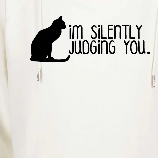 IM Silently Judging You Womens Funnel Neck Pullover Hood