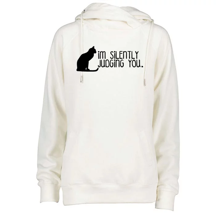 IM Silently Judging You Womens Funnel Neck Pullover Hood