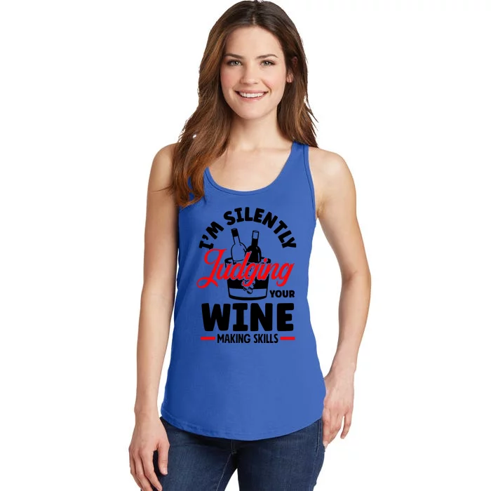 IM Silently Judging Your Wine Ladies Essential Tank