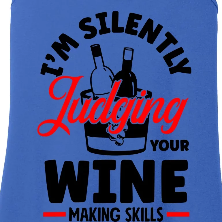 IM Silently Judging Your Wine Ladies Essential Tank